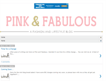 Tablet Screenshot of pinkandfabulous.com